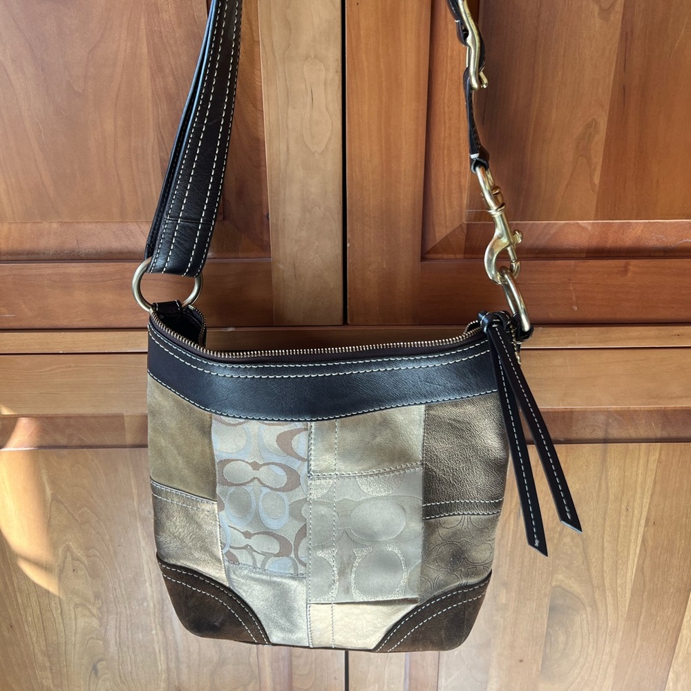 Vintage Coach Shoulder Bag- Patchwork